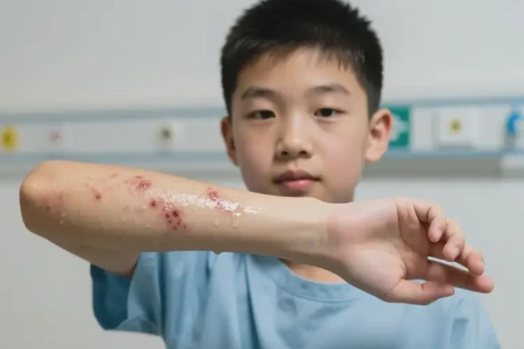 青少年手臂容易起濕疹可以自愈嗎(圖1)