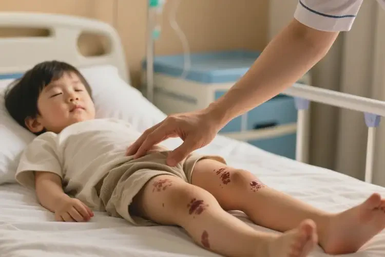 孩子大腿出濕疹不管它會(huì)自己痊愈嗎(圖1)