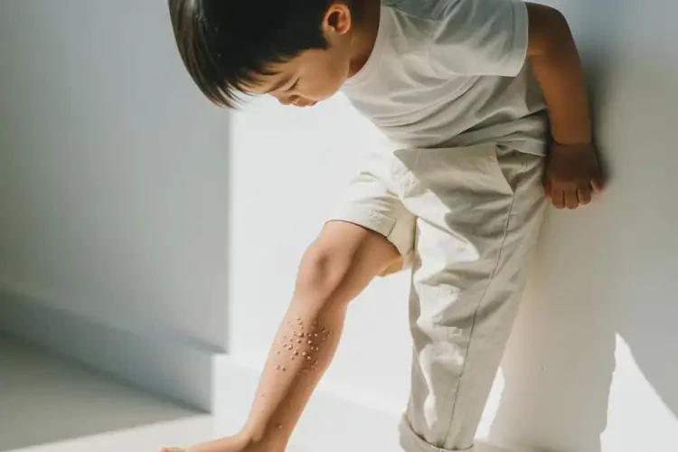 小孩大腿上有湿疹能靠自己自愈吗(图1)