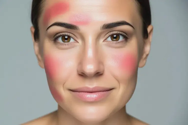 女性臉上出濕疹康復(fù)的全過程(圖3)