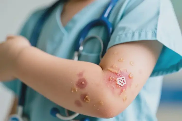 少兒手臂上有濕疹可不可以徹底自愈(圖4)