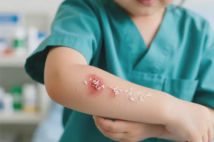 少兒手臂上有濕疹可不可以徹底自愈(圖2)