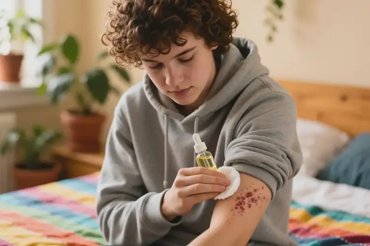 大學(xué)生手臂上有濕疹治療方法(圖2)