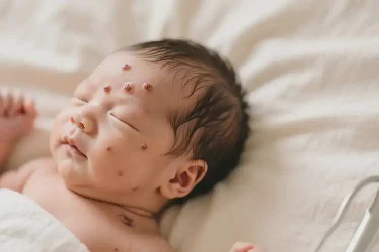 新生兒面部容易長(zhǎng)濕疹不管它會(huì)自己痊愈嗎(圖2)