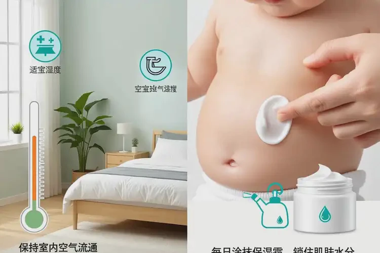 寶寶肚子起濕疹治療方法(圖2)