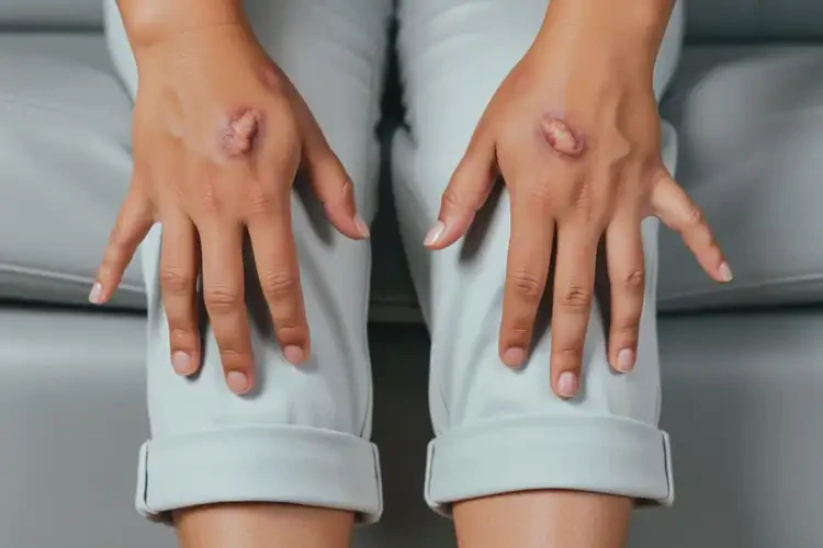 女性四肢有濕疹不管它會(huì)自己好嗎(圖3)