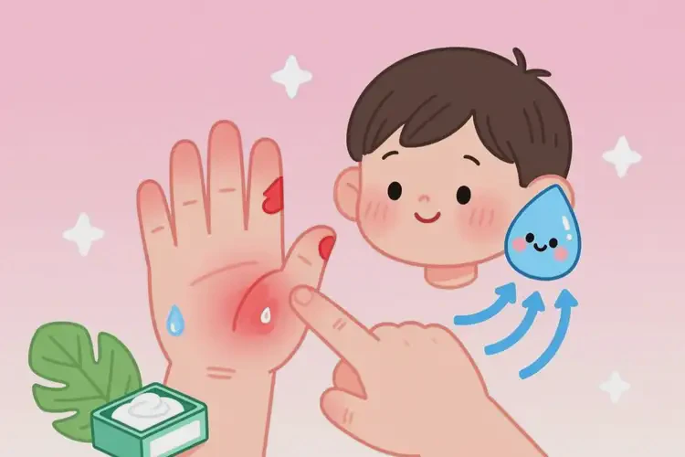 小孩手上經(jīng)常起濕疹不管它會自己好嗎(圖2)