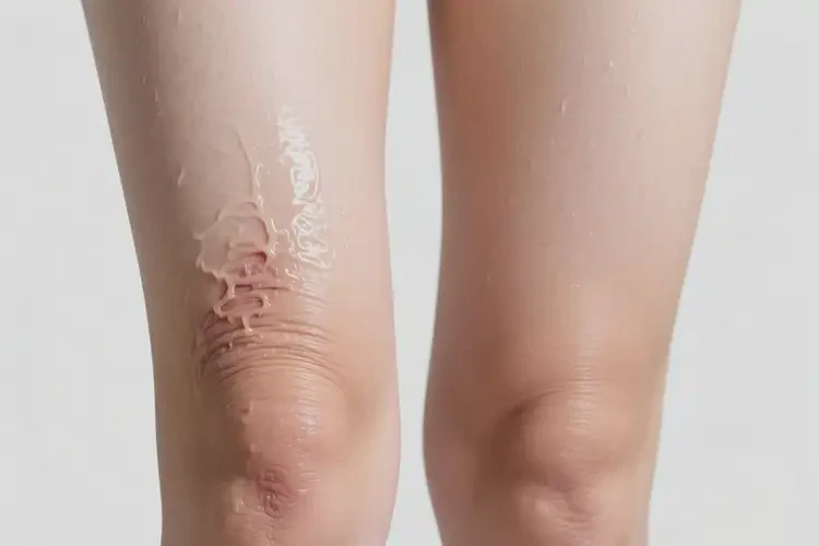 男人大腿上出現(xiàn)濕疹怎么算是痊愈(圖1)