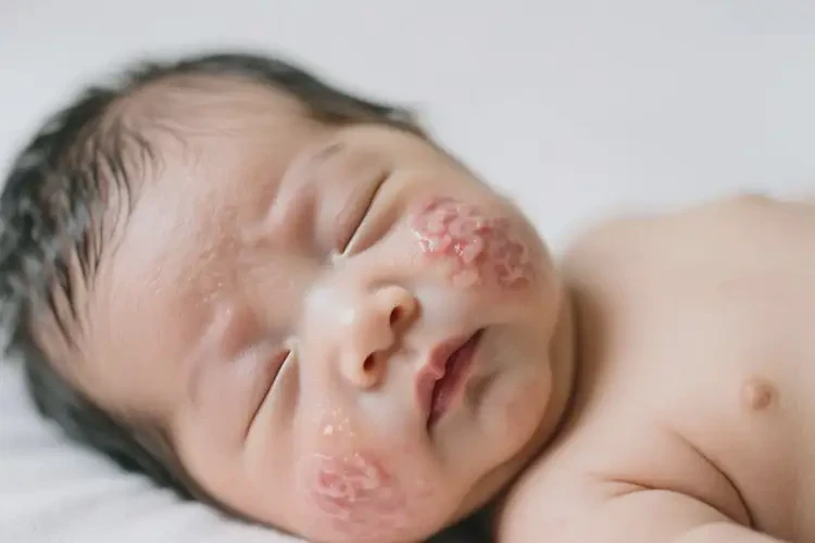嬰兒面部起濕疹不管它會自己痊愈嗎(圖3)