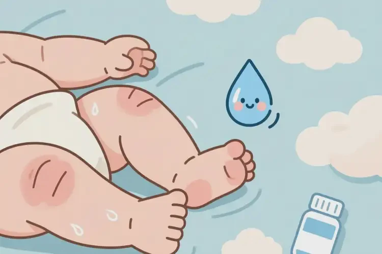 小兒四肢出現(xiàn)濕疹可不可以自愈(圖1)