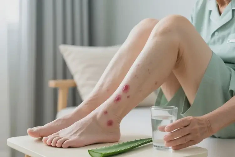 老年人小腿上長濕疹能自愈嗎(圖1)