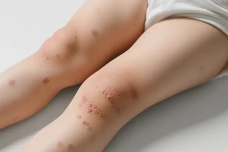 小孩大腿起濕疹不管它會(huì)自己好嗎(圖2)