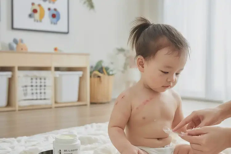 孩子面部起湿疹不管它会自己好吗(图1)