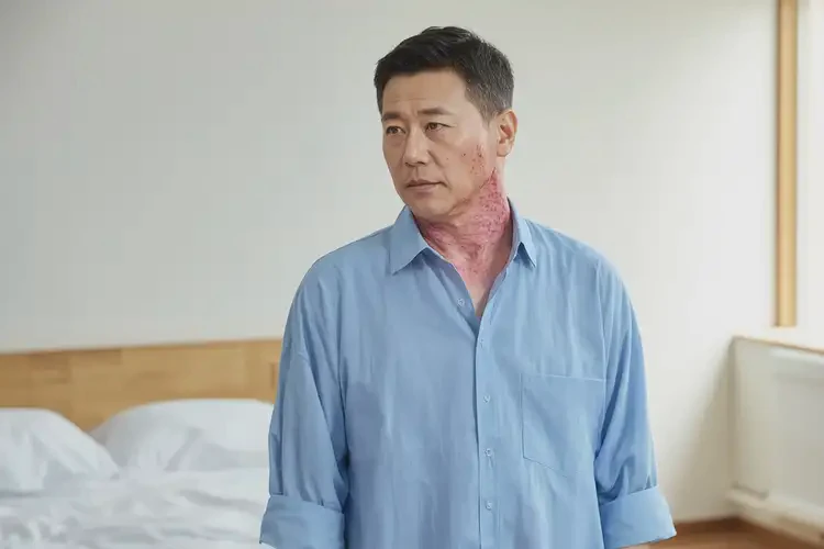 男性脖子上容易長(zhǎng)濕疹能自愈嗎(圖1)