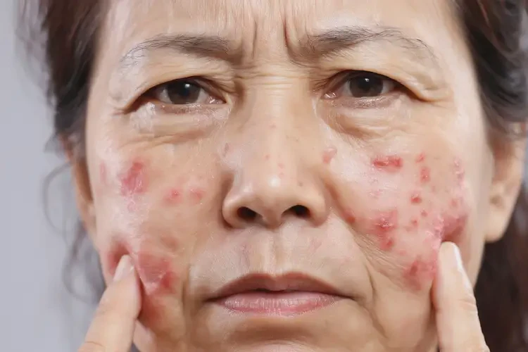 女性面部經(jīng)常長濕疹不管它會自己好嗎(圖3)