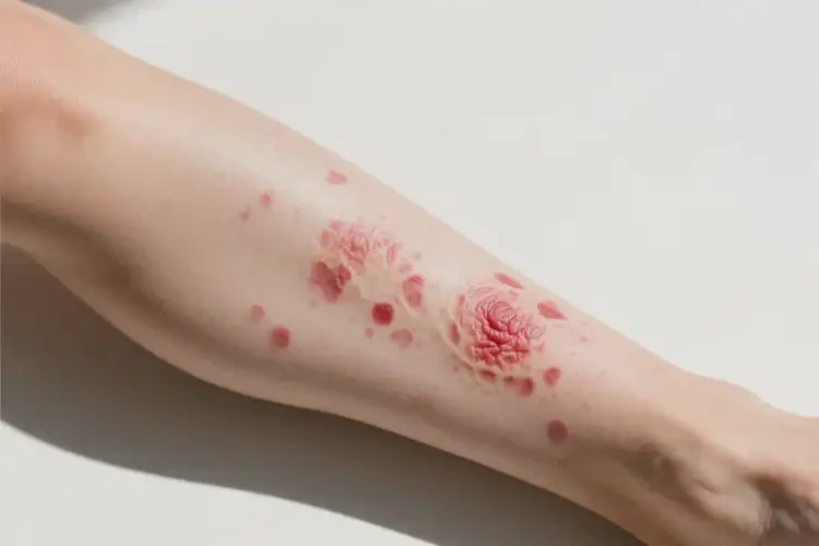 女人小腿有濕疹不管它會自己自愈嗎(圖1)