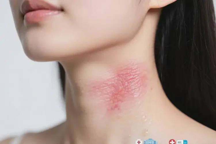 女生脖子有濕疹不管它會(huì)自己自愈嗎(圖2)