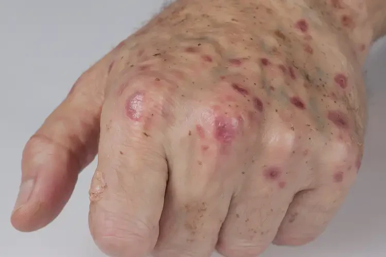 男人手上出濕疹能自愈嗎(圖3)