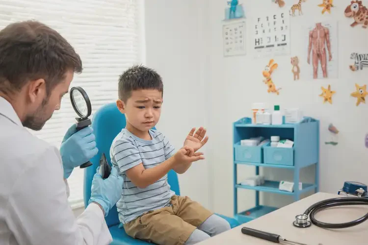 儿童手上长湿疹会自己好吗(图1)