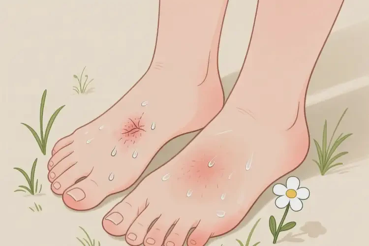 女生脚上容易长湿疹可以彻底自愈吗(图3)