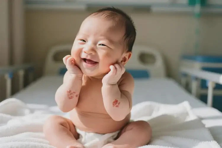 新生兒面部容易長(zhǎng)濕疹不管它會(huì)自己痊愈嗎(圖3)