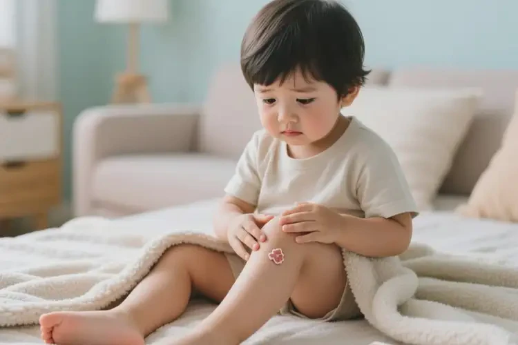 孩子大腿出濕疹不管它會(huì)自己痊愈嗎(圖2)