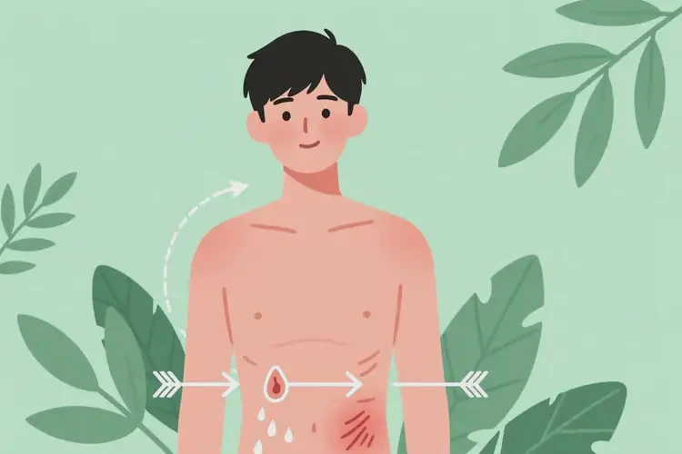 男生肚子上經(jīng)常起濕疹可不可以徹底自愈(圖1)