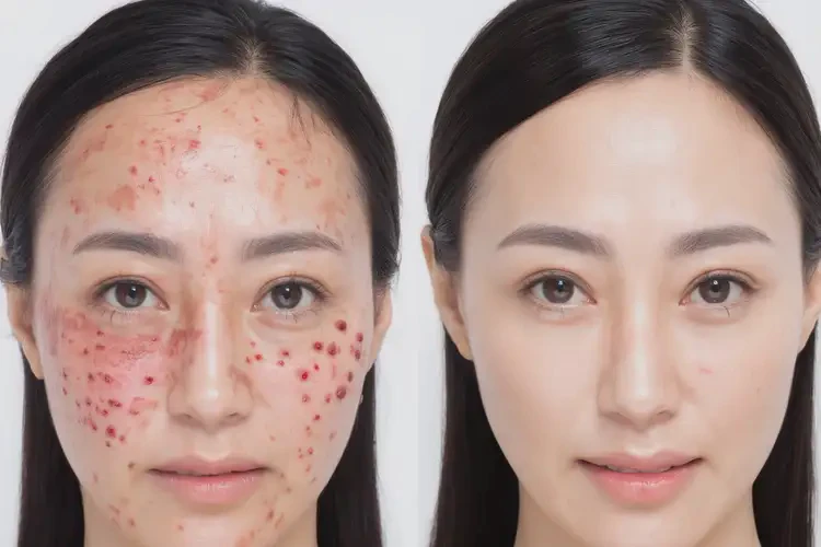 女生面部起濕疹怎么算是痊愈(圖3)