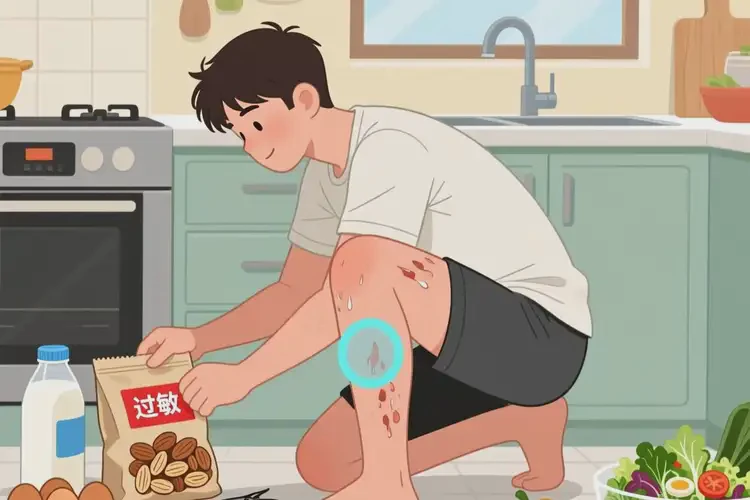 青年人大腿經(jīng)常長濕疹后不可以吃哪些食物(圖2)