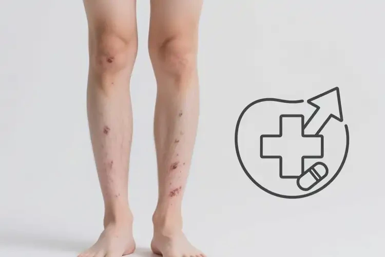 青年人小腿出現(xiàn)濕疹怎么算是痊愈(圖1)