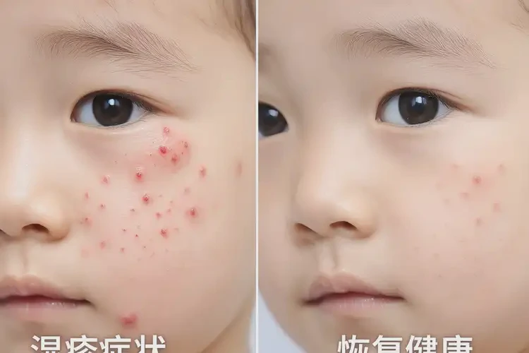 孩子面部起湿疹不管它会自己好吗(图3)