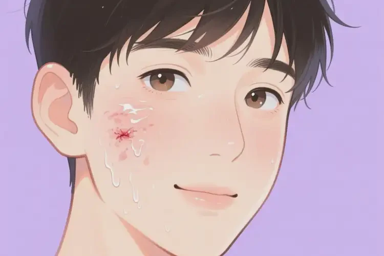 男生臉上容易長(zhǎng)濕疹能不能自愈(圖1)