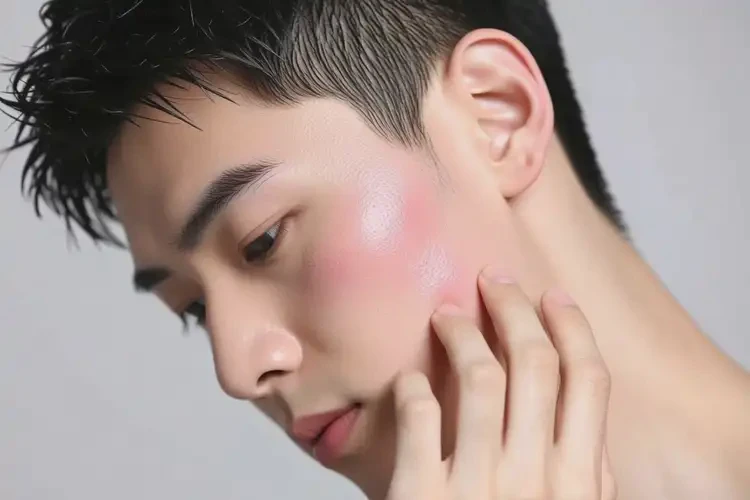 男生臉上偶爾長(zhǎng)濕疹可以徹底自愈嗎(圖1)