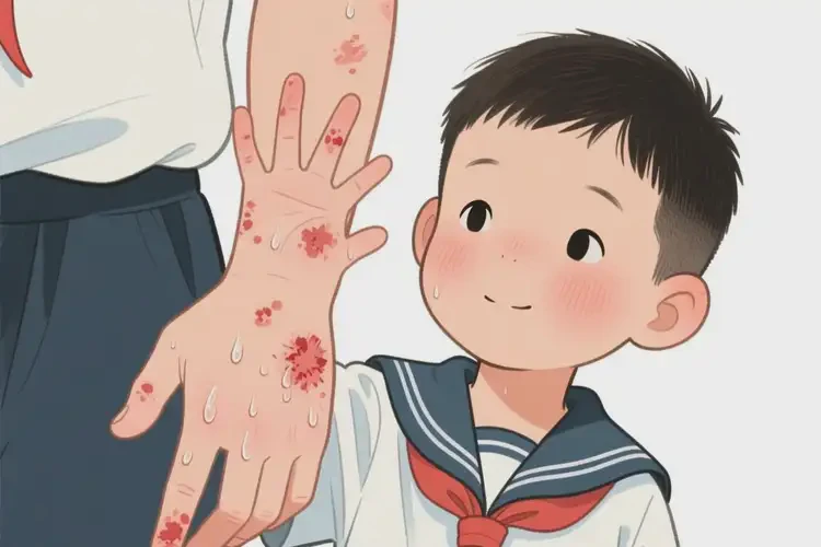 小学生手上起湿疹不管它会自己好吗(图3)