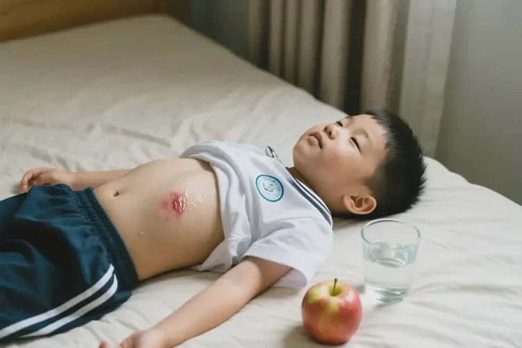 小學生肚子上長濕疹最簡單自愈方法(圖2)