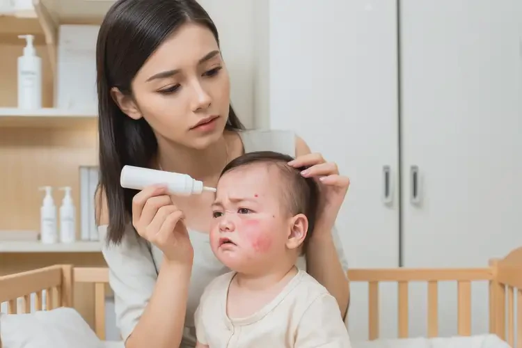 小兒面部經(jīng)常長濕疹能自愈嗎(圖3)