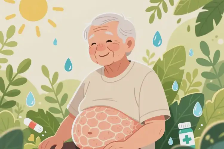 老人肚子出濕疹可不可以自愈(圖3)