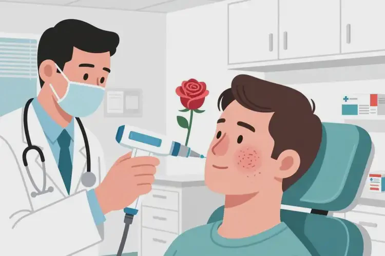 玫瑰痤瘡內(nèi)蒙古錫林郭勒盟最好的醫(yī)院(圖4)