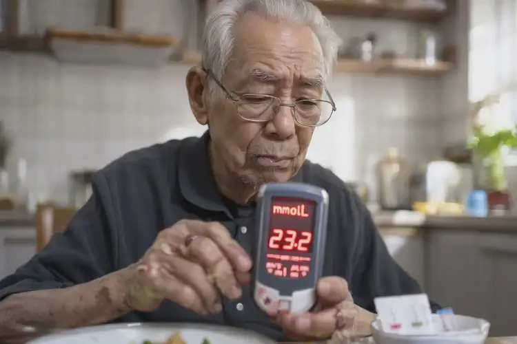 64岁晚餐血糖23(图1)