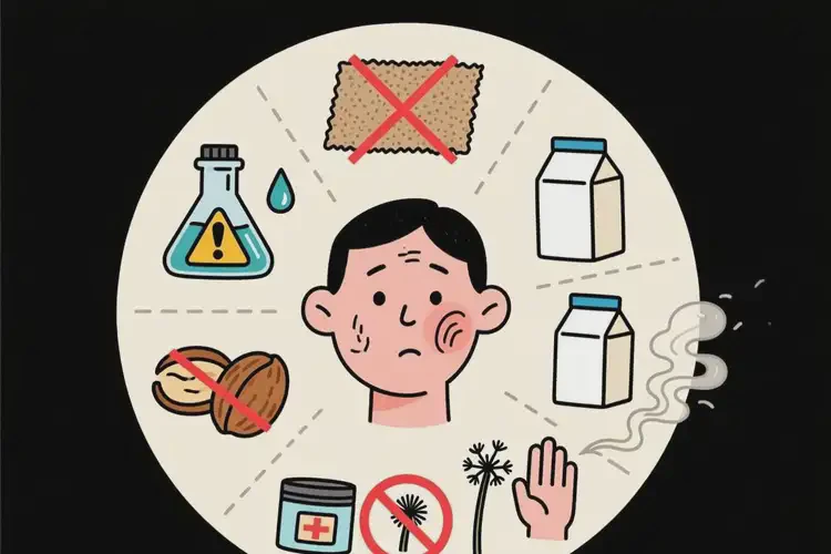 面部起濕疹什么最好別碰(圖3)