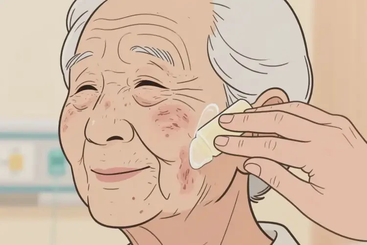 老年人面部容易長濕疹能夠治愈嗎(圖4)