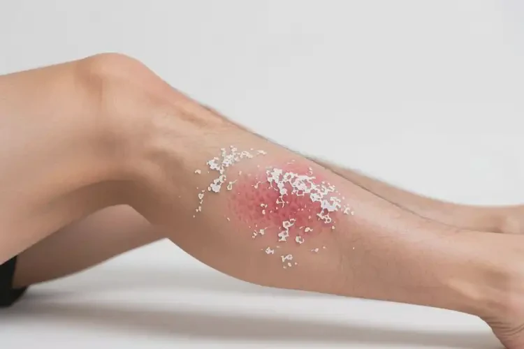 男生大腿上出現(xiàn)濕疹能徹底自愈嗎(圖3)