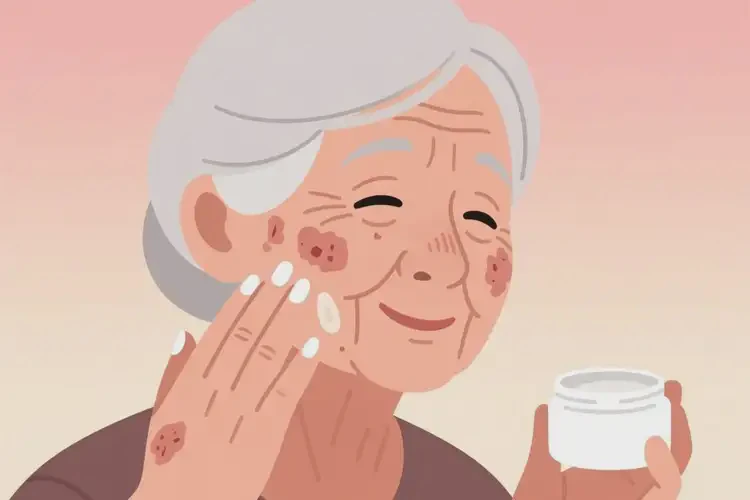 老年人面部容易長濕疹能夠治愈嗎(圖2)