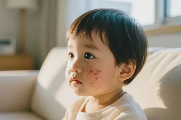 孩子臉上偶爾長濕疹不管它會自己好嗎(圖3)