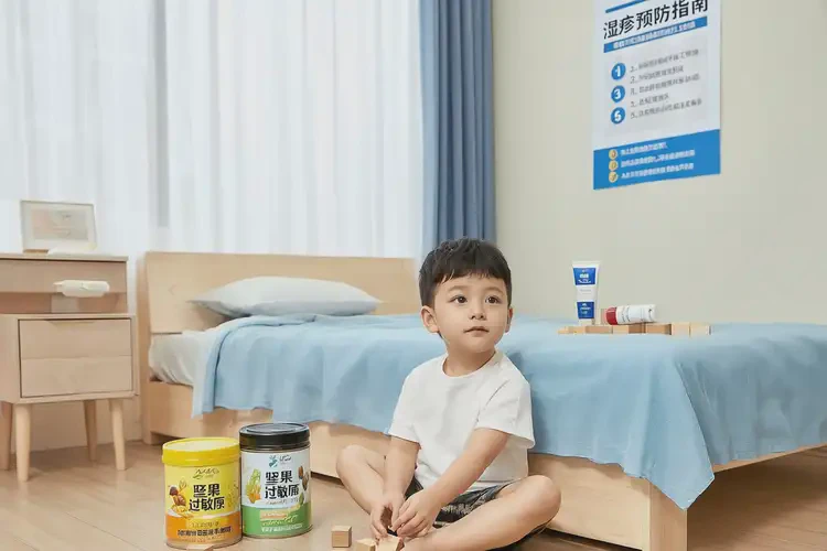 少兒面部起濕疹不管它會(huì)自己痊愈嗎(圖1)