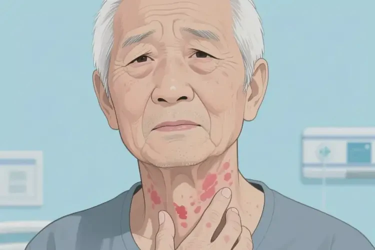 老年人脖子上容易長濕疹能徹底自愈嗎(圖2)