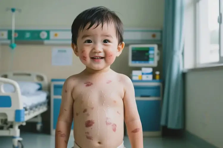 小孩全身有濕疹不管它會(huì)自己痊愈嗎(圖4)