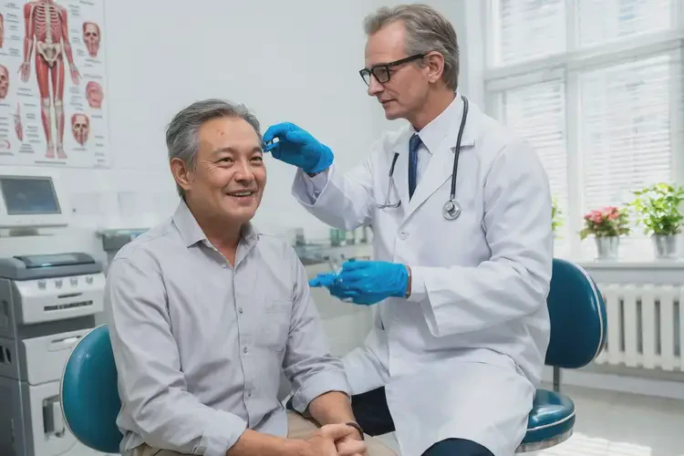 男性臉上偶爾起濕疹可以徹底自愈嗎(圖1)