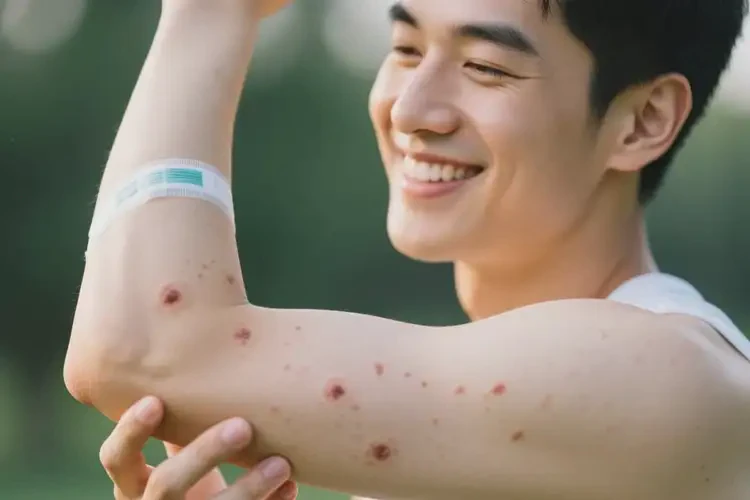 男性手臂偶爾長濕疹能夠徹底治愈嗎(圖1)