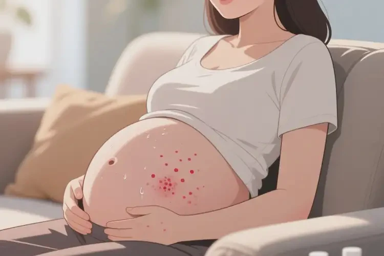 产妇肚子上偶尔起湿疹不管它会自己好吗(图2)